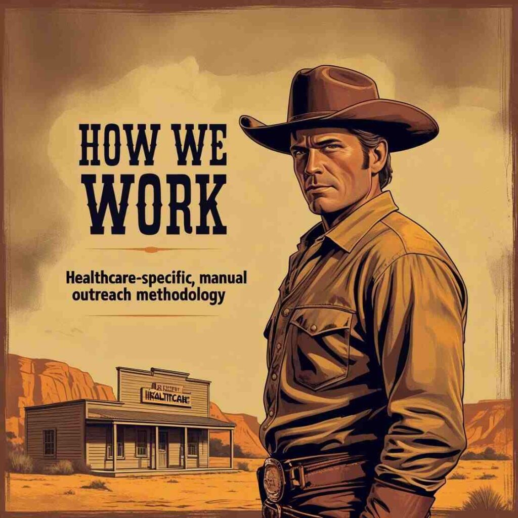 How We Work - Healthcare-Specific, Manual Outreach Methodology
