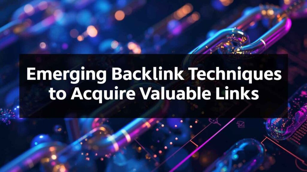 Emerging Backlink Techniques to Acquire Valuable Links
