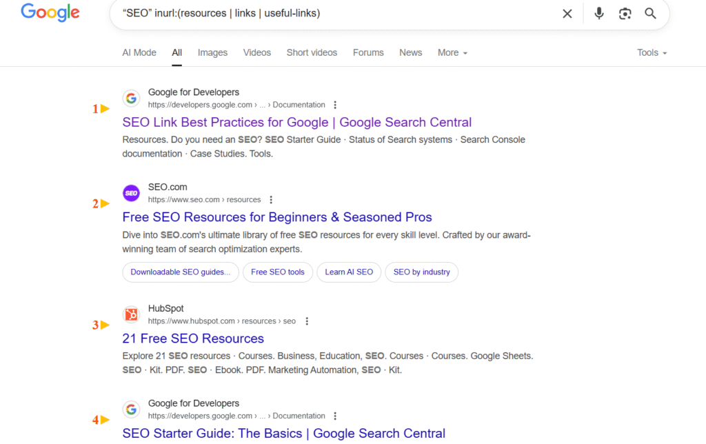 Find Backlinks Using Google - Find Niche related Resources list and pitch them your site