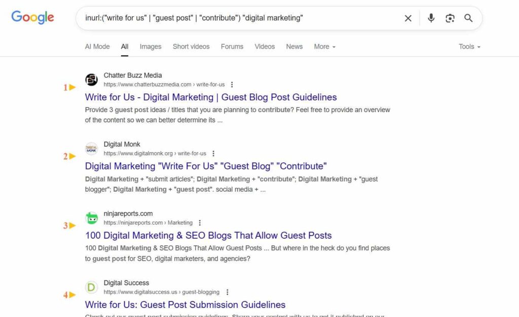 Find Backlinks Using Google - Use Google Search Operators To Find Guest Posting Opportunities
