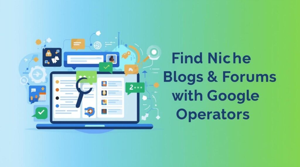 Find Niche Blogs and Forums for Backlinks with Google Operators